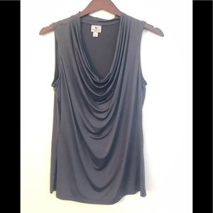 Grey blouse tank